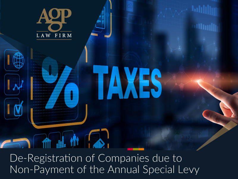 De-Registration of Companies due to Non-Payment of the Annual Special Levy