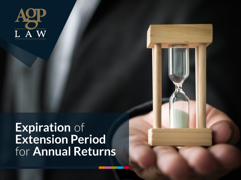 Expiration of Extension Period for Annual Returns