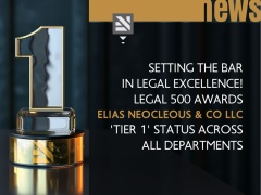 Setting the bar in legal excellence! Legal 500 awards Elias Neocleous & Co LLC ‘Tier 1’ status across all departments