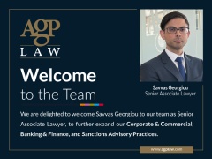 AGP Law Further Strengthens its Corporate & Commercial, Banking & Finance, and Sanctions Advisory Practices with a New Appointment