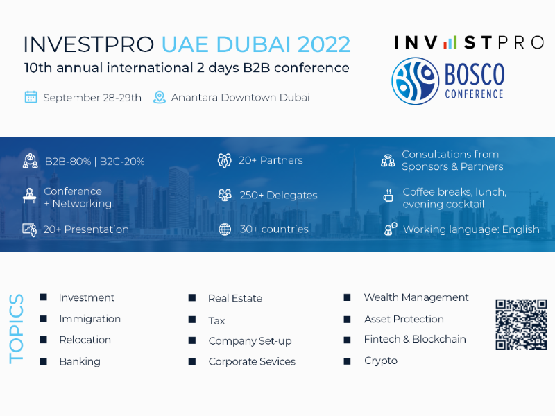 Bosco Conference invites you to join InvestPro UAE Dubai 2022 1 bosco conference invites you to join investpro uae dubai 2022 669a8e4e4b451