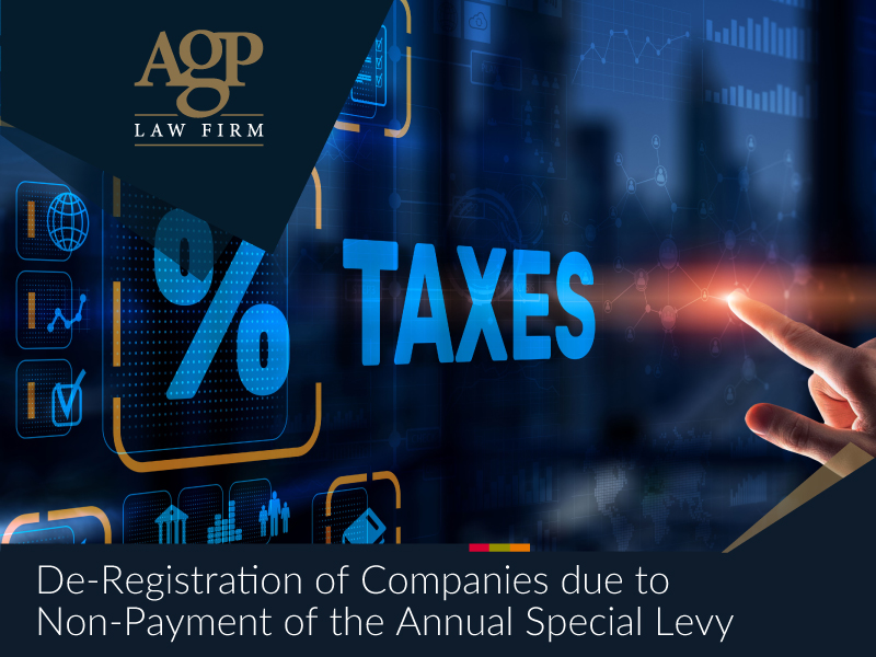 de registration of companies due to non payment of the annual special levy 669fddff2f807