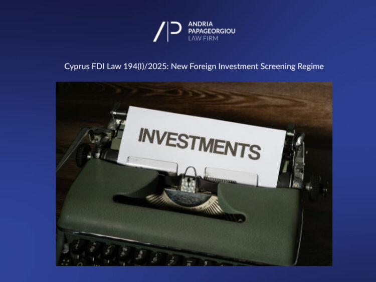 New Foreign Investment Screening Regime 1 Foreign Investment Screening Regime