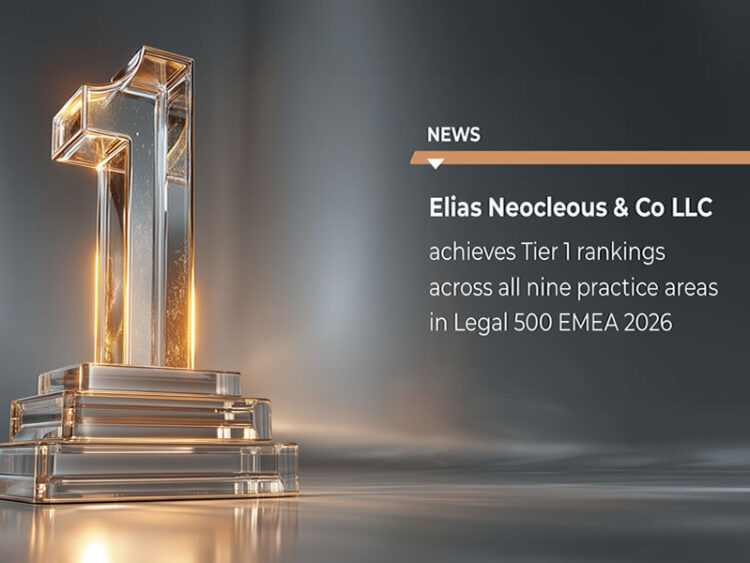 Elias Neocleous & Co LLC Earns Tier 1 Rankings in All 9 Practice Areas 1 Elias-Neocleous-Co LLC-achieves-Tier-1-rankings -Legal-500-2026