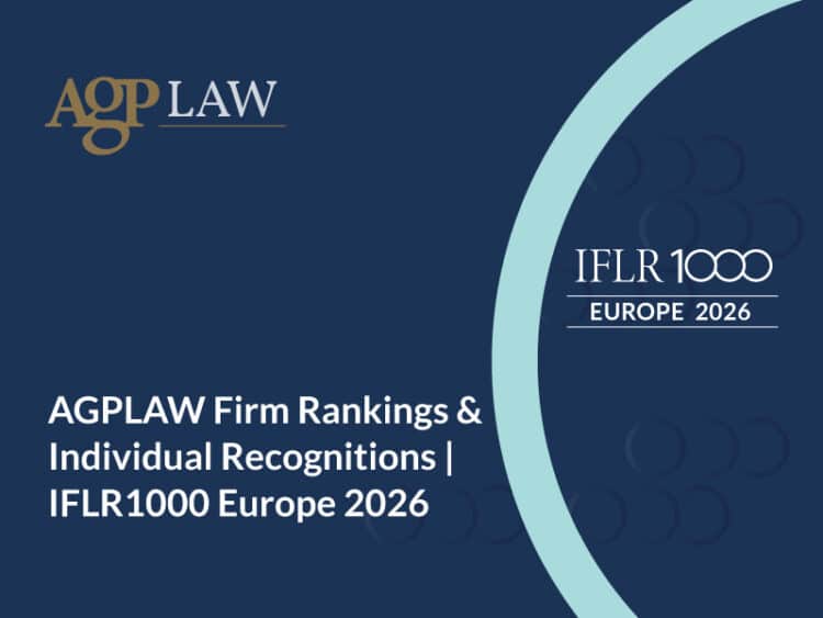 AGPLAW Recognized in IFLR1000 Europe 2026 Rankings 1 IFLR1000 Europe 2026 Rankings